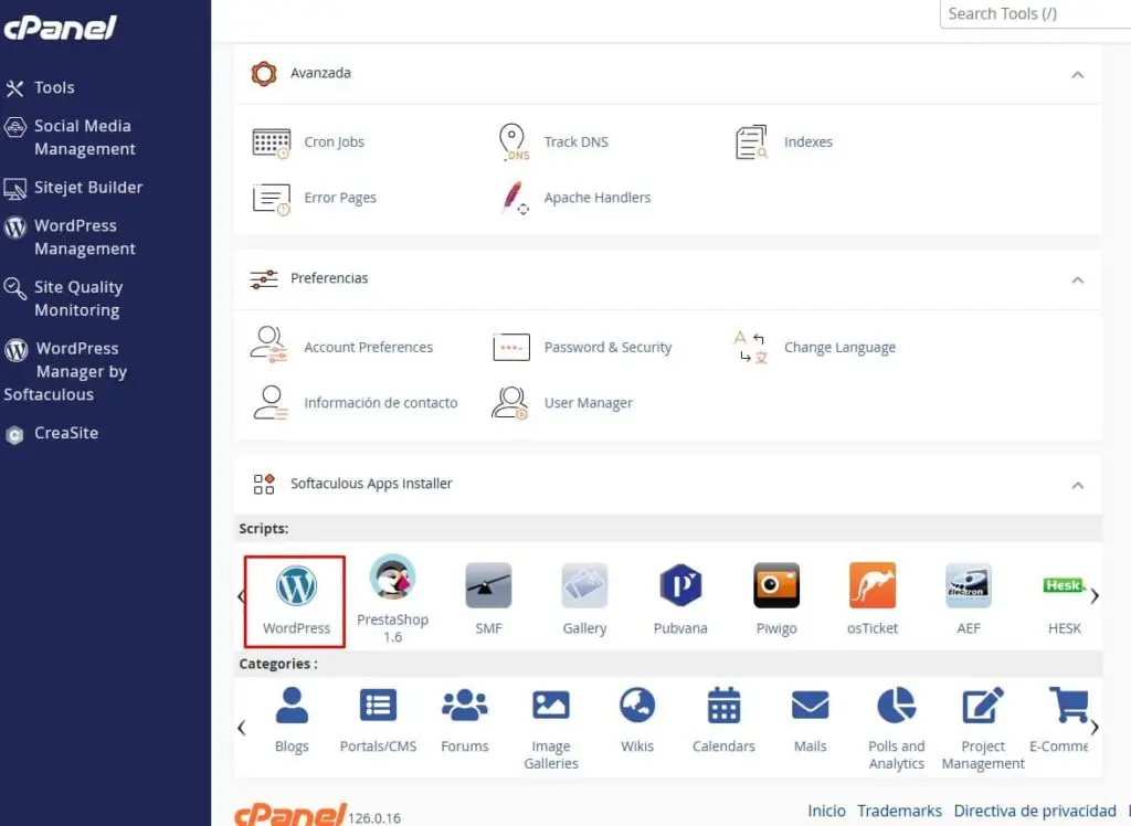wordpress-cpanel